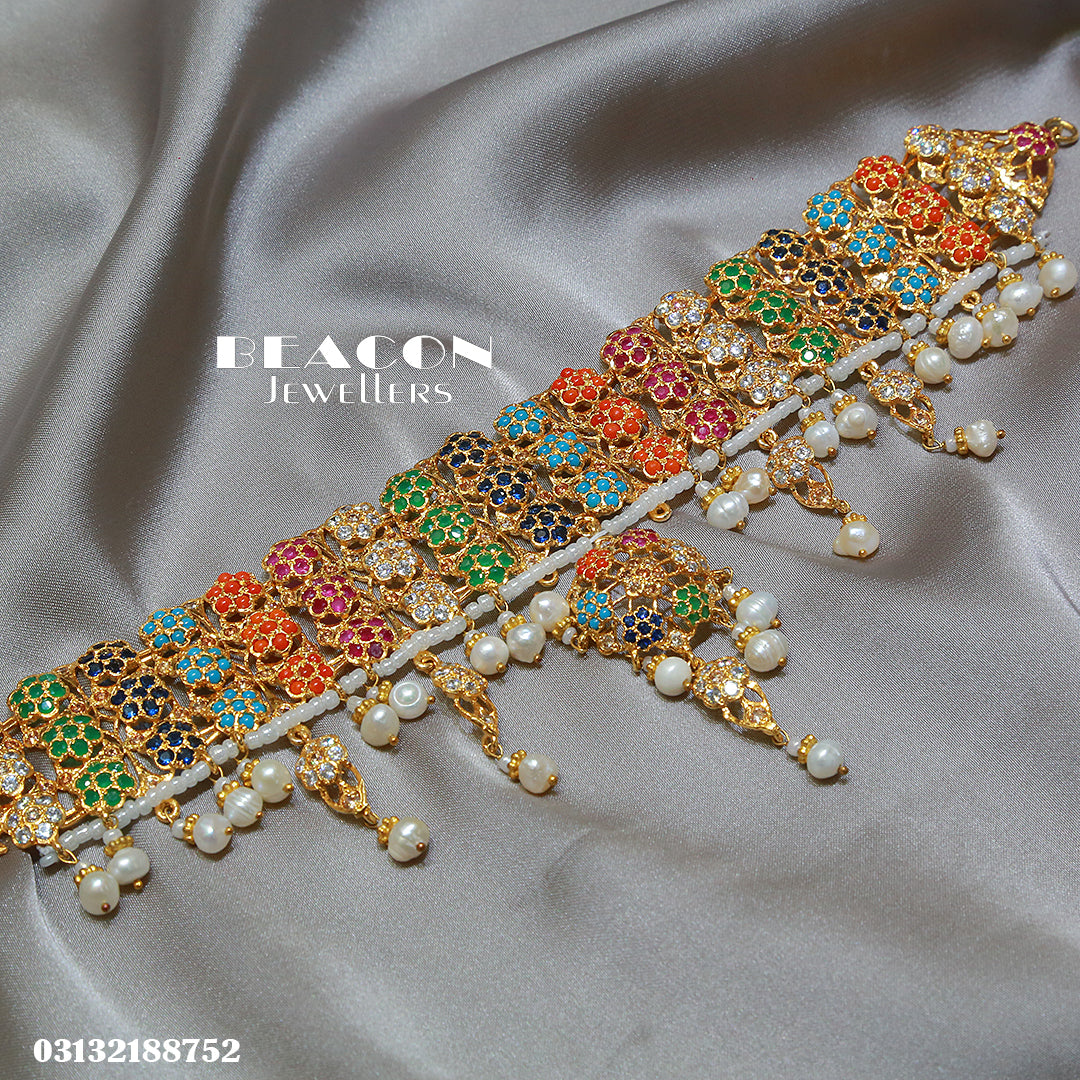 Choker Set With Earrings