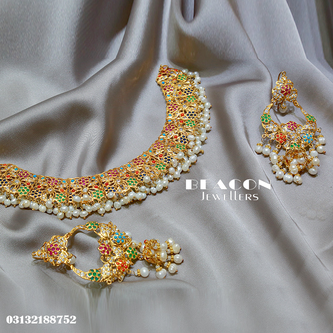 Choker and Earrings 08