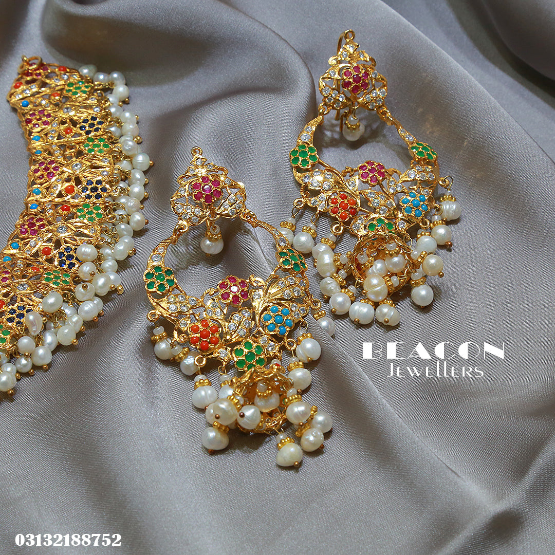 Choker and Earrings 08