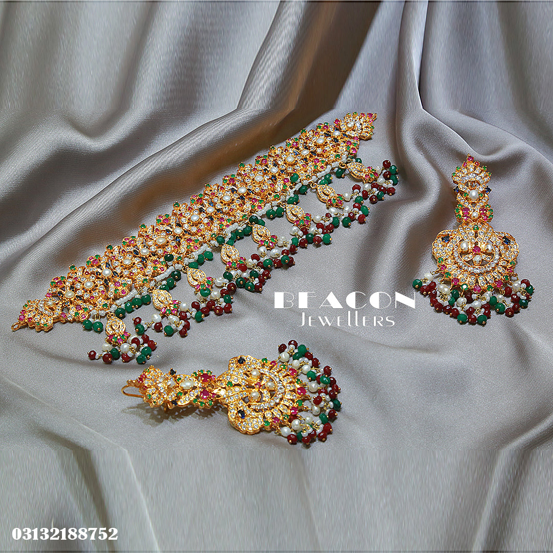 Choker Set With Earrings