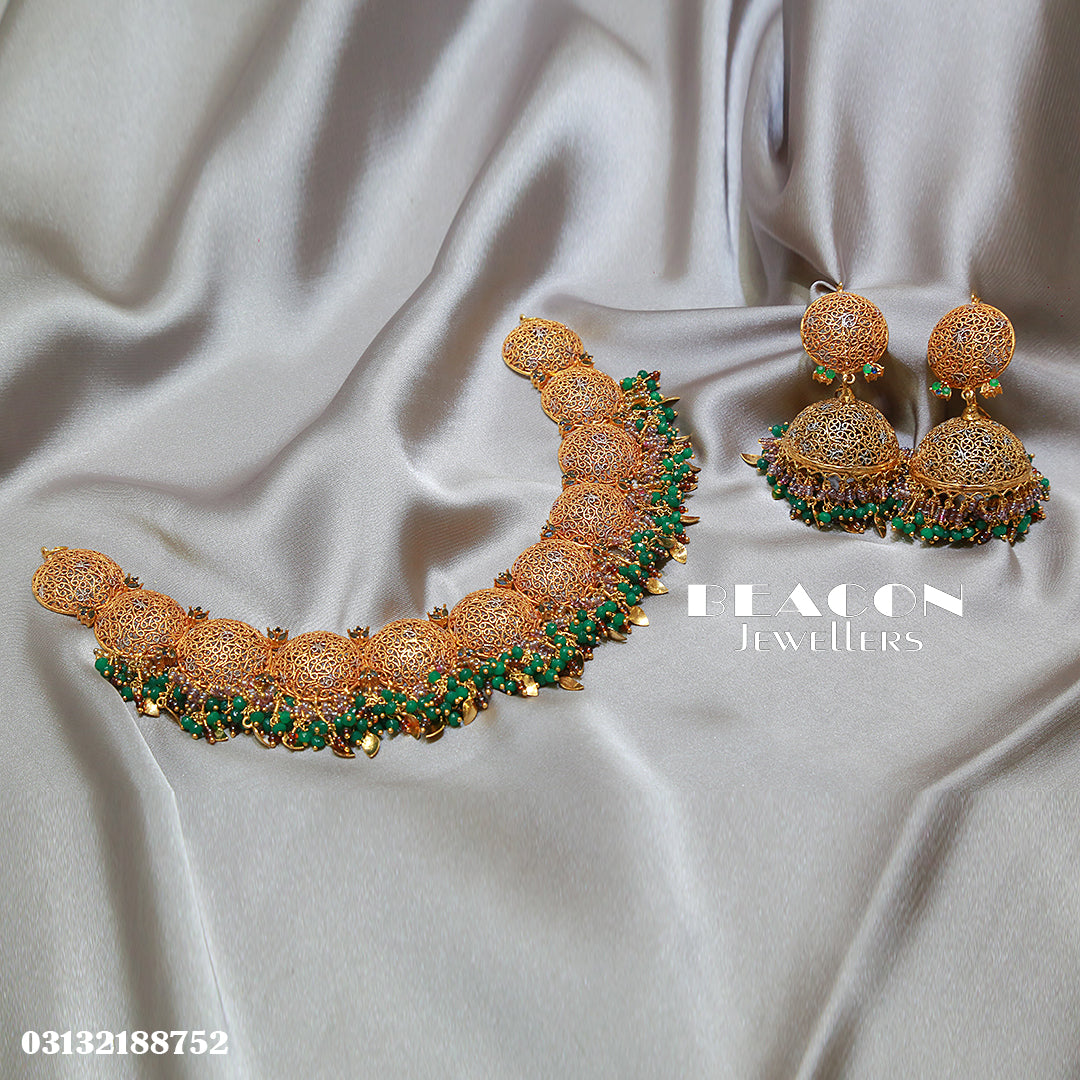 Necklace Set With Earrings