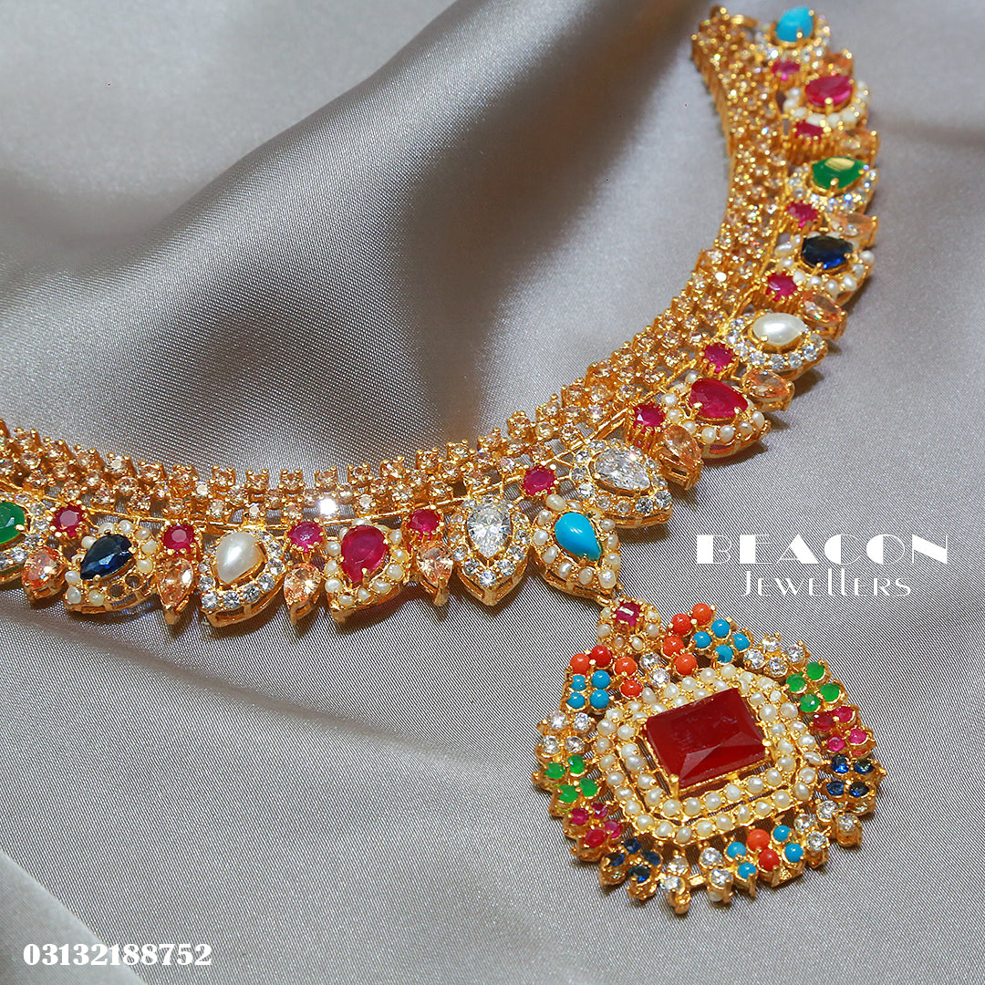 Necklace Set With Ring Tika Earrings