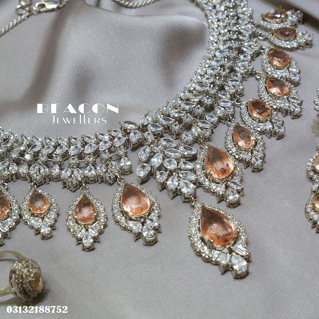 Necklace Set WIth Tika Ring and Earrings