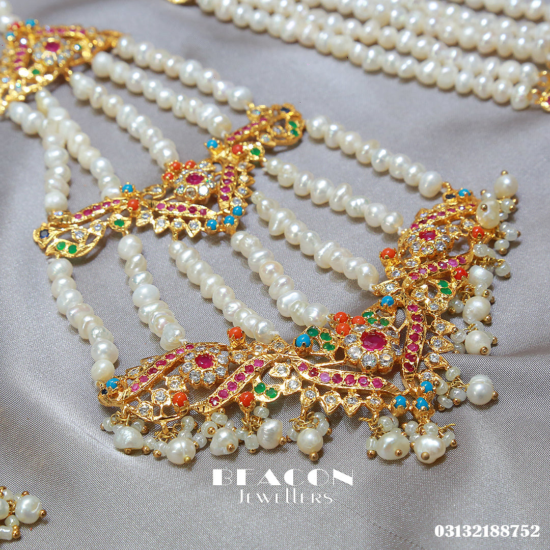 Choker Maala Bindi Jhoomer and Earrings 02