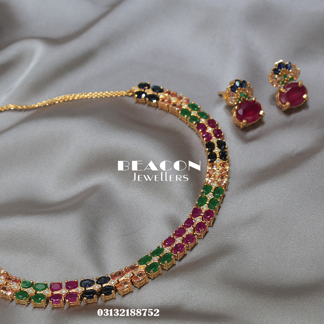 Necklace Set With Earrings