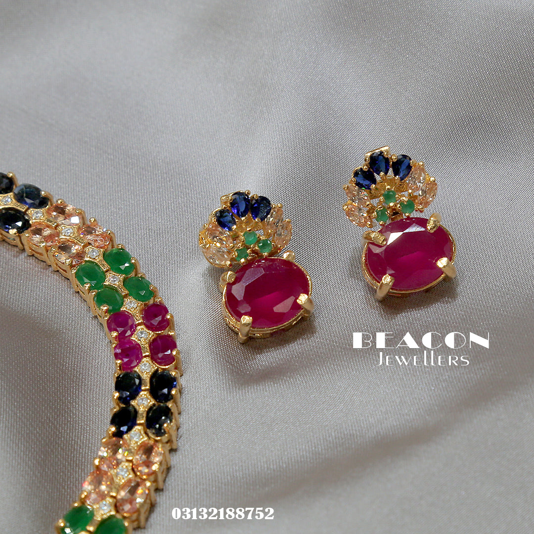 Necklace Set With Earrings