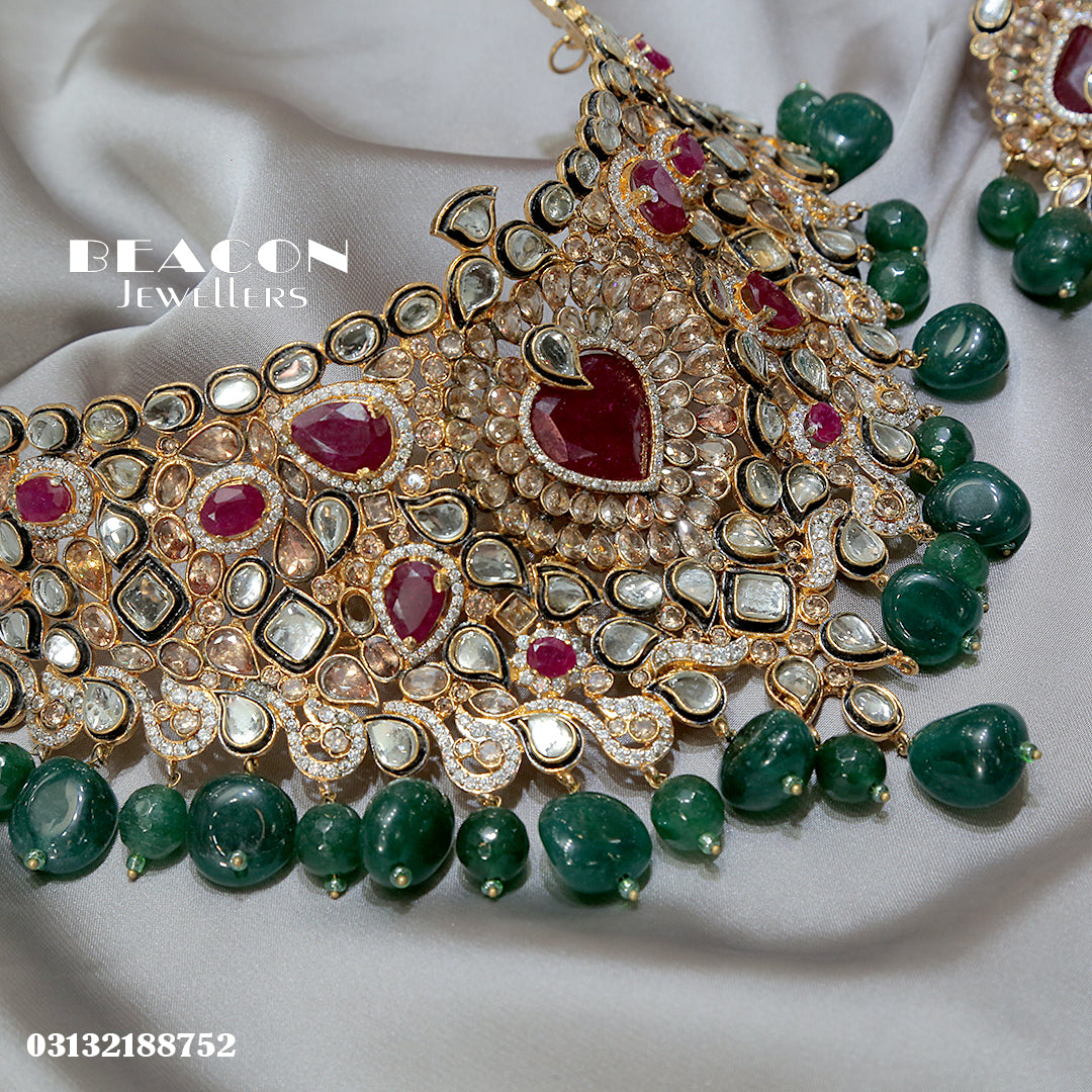 Choker Set WIth Earrings Tika