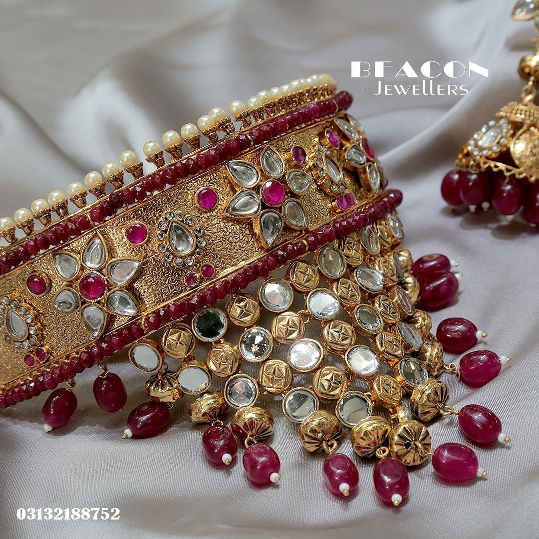 Choker Set With Earrings
