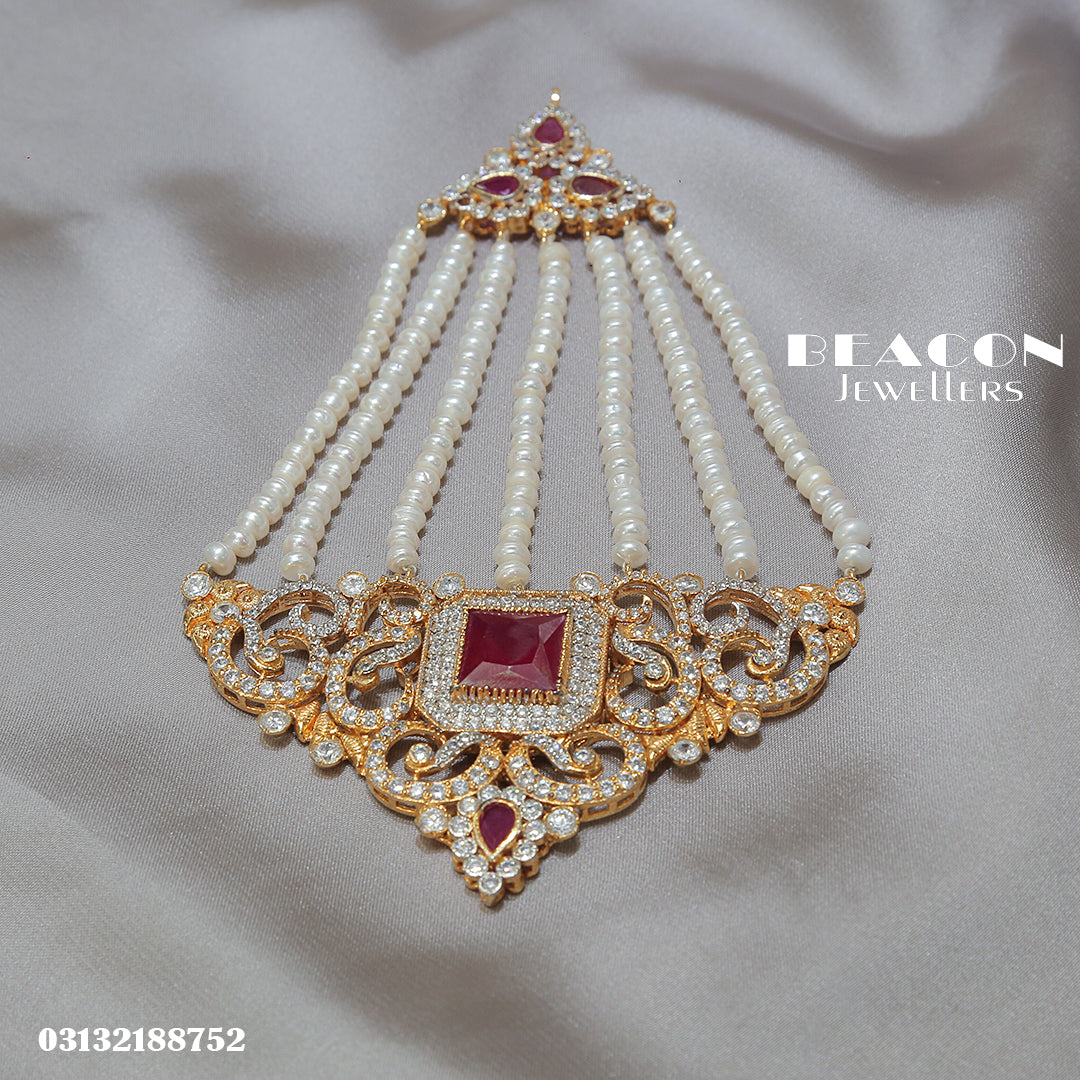 Choker Set With Mala Earrings Jhomar