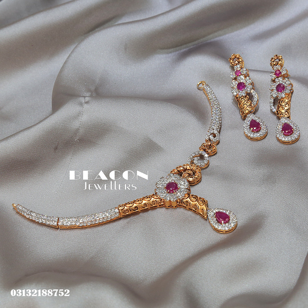 Necklace Set With Earrings