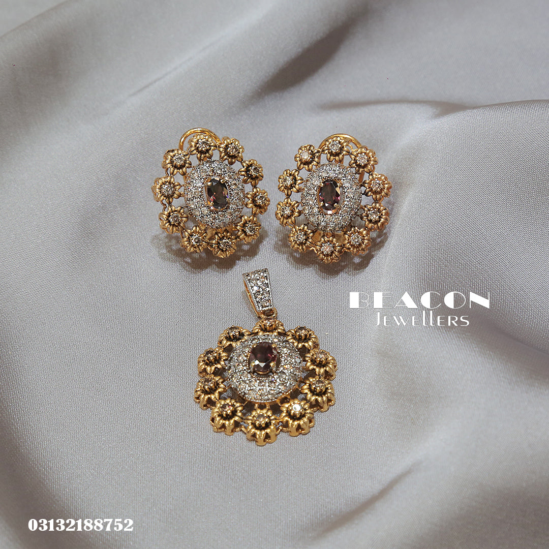 Locket and Earrings 08