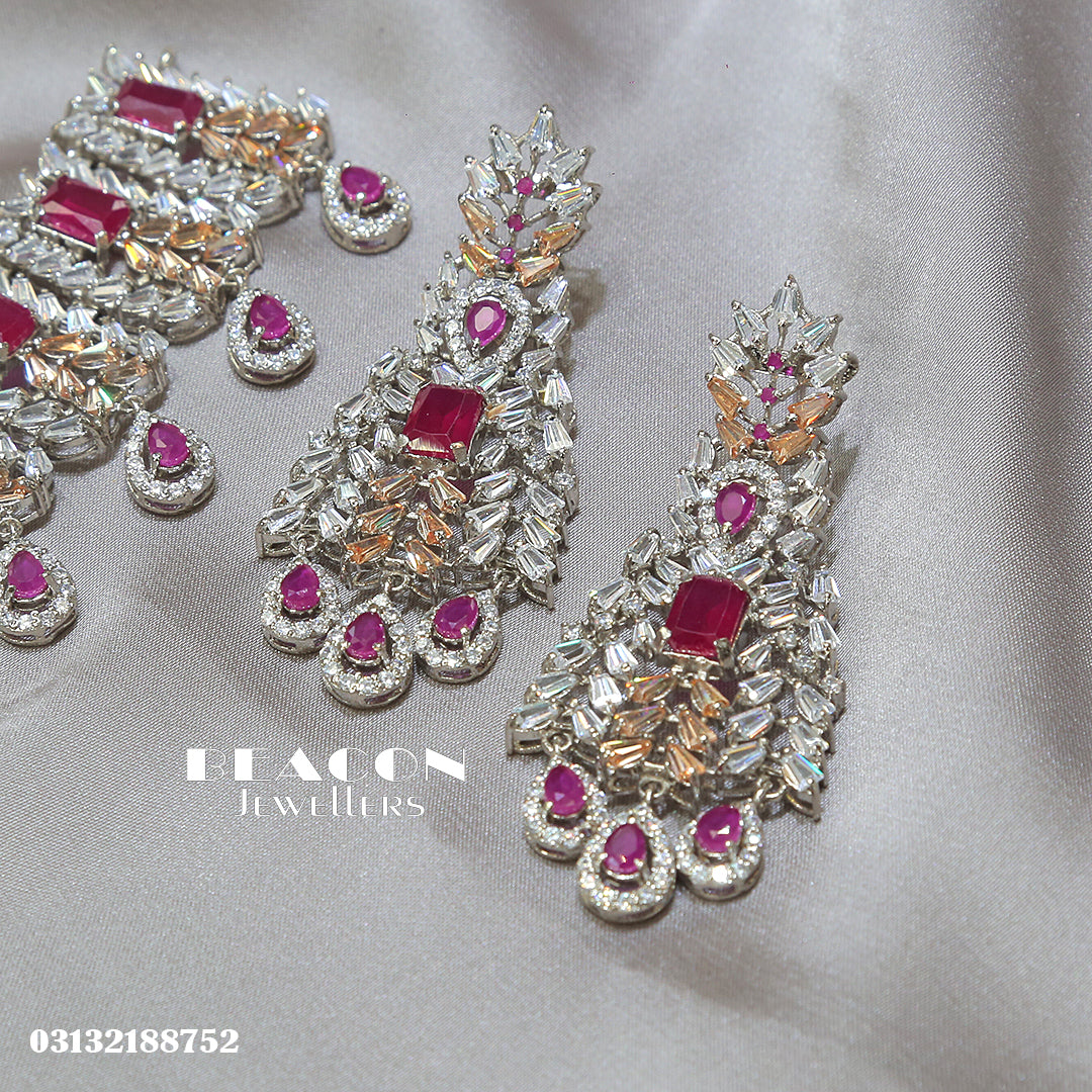 Necklace with Tika and Earrings