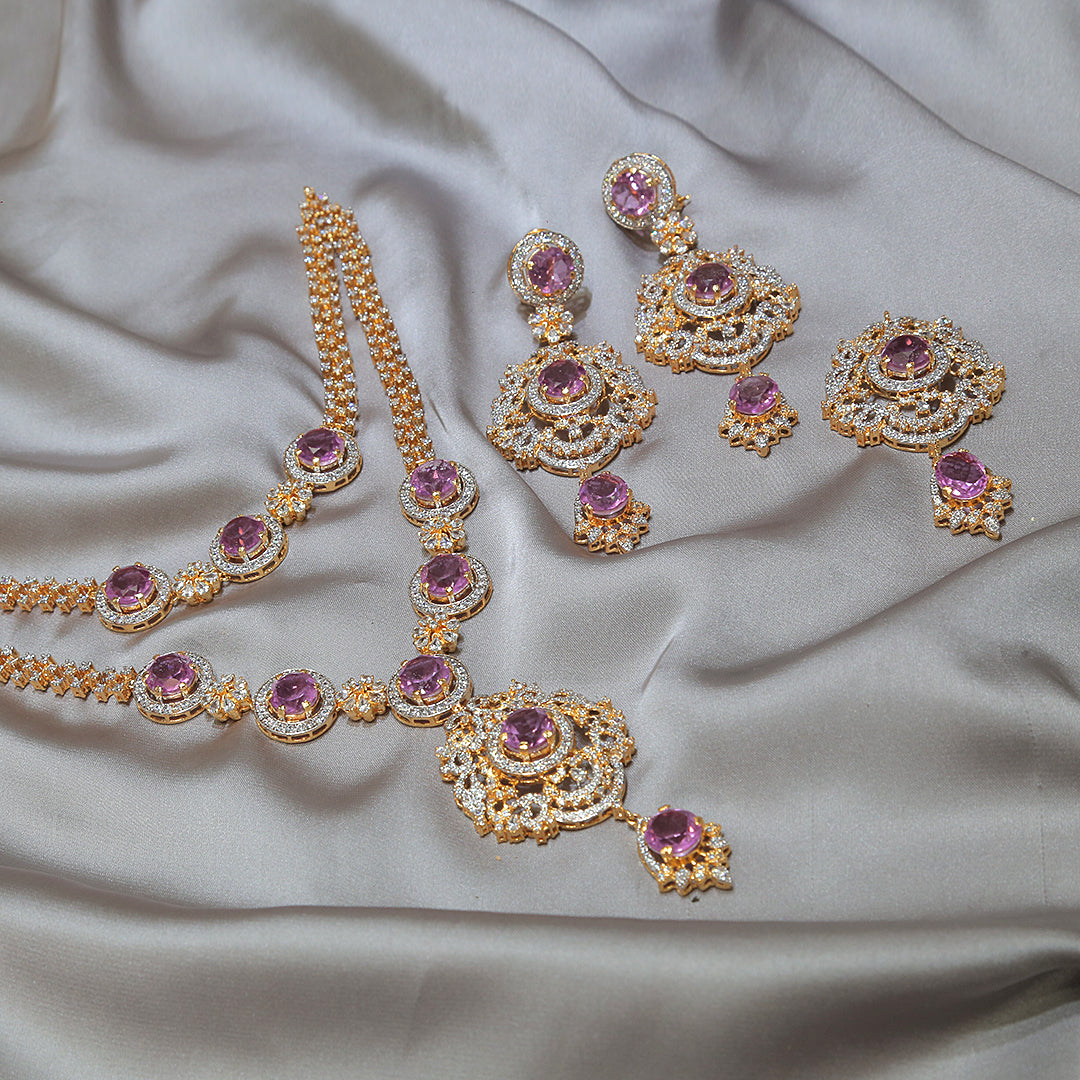 Necklace Set With Tika Earrings