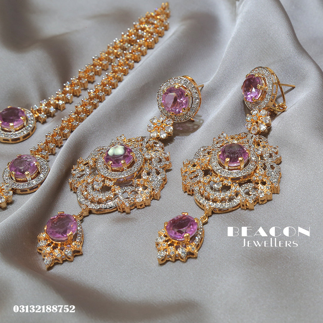 Necklace Set With Tika Earrings