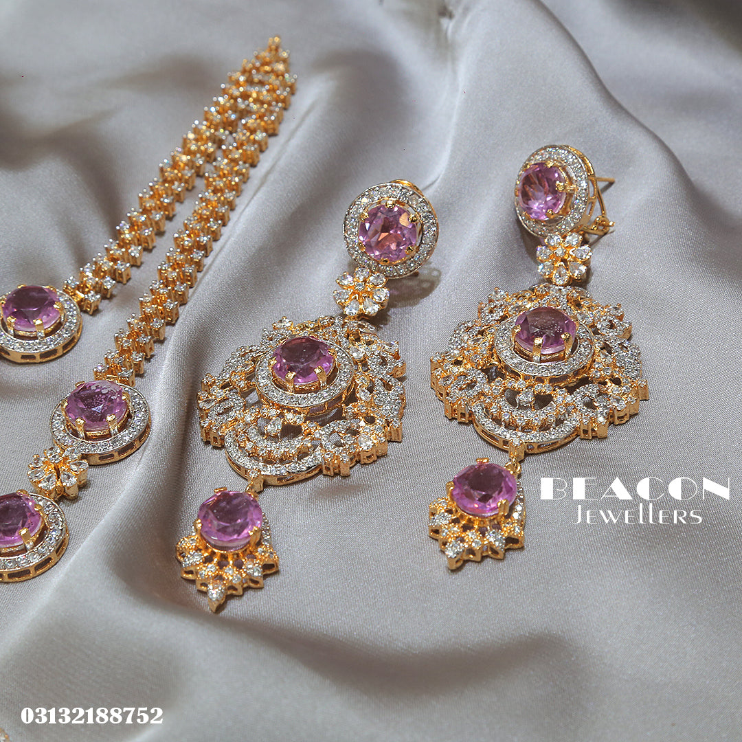 Necklace Set With Tika Earrings