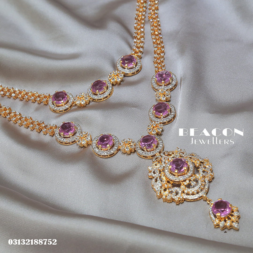 Necklace Set With Tika Earrings