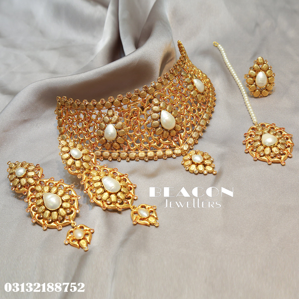 Choker Set With Tika Earrings Ring