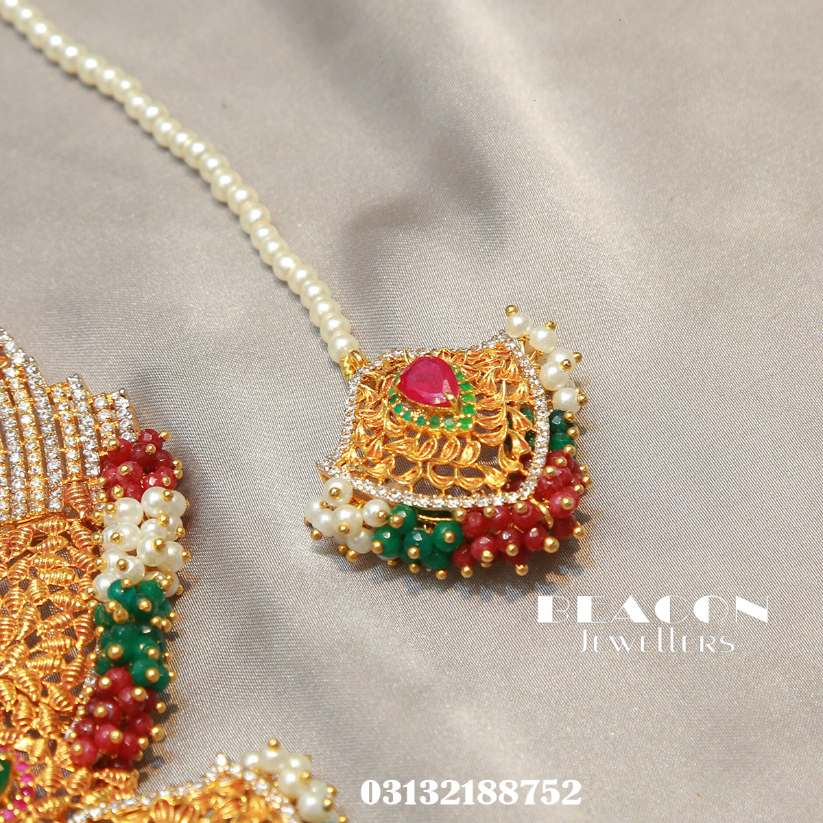 Necklace Set With Tika Earrings