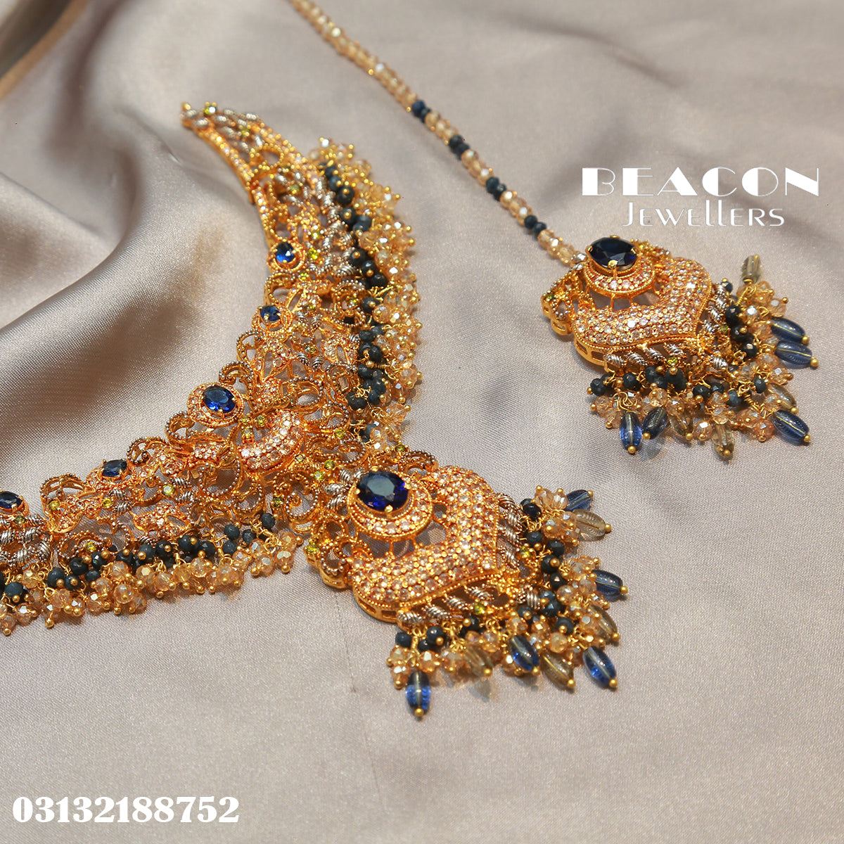 Necklace Set With Tika Earring