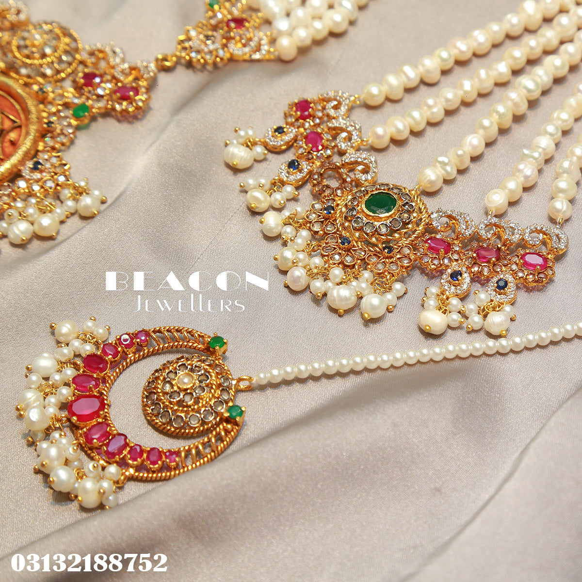 Choker Set With Mala Earrings Tika Jhomar