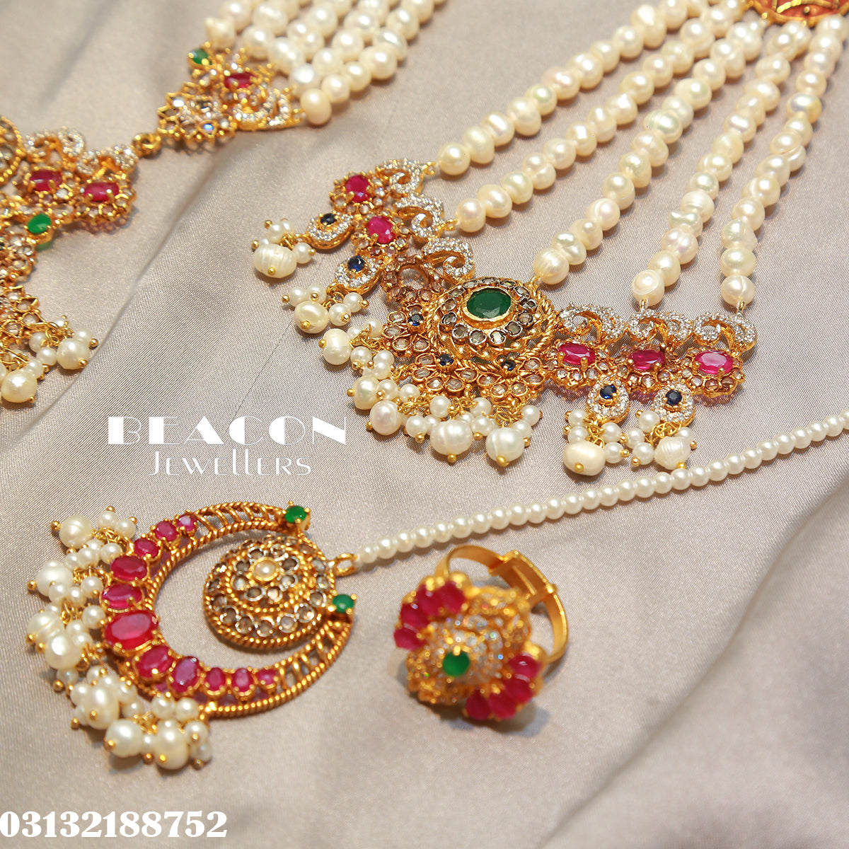 Choker Set With Mala Earrings Tika Jhomar