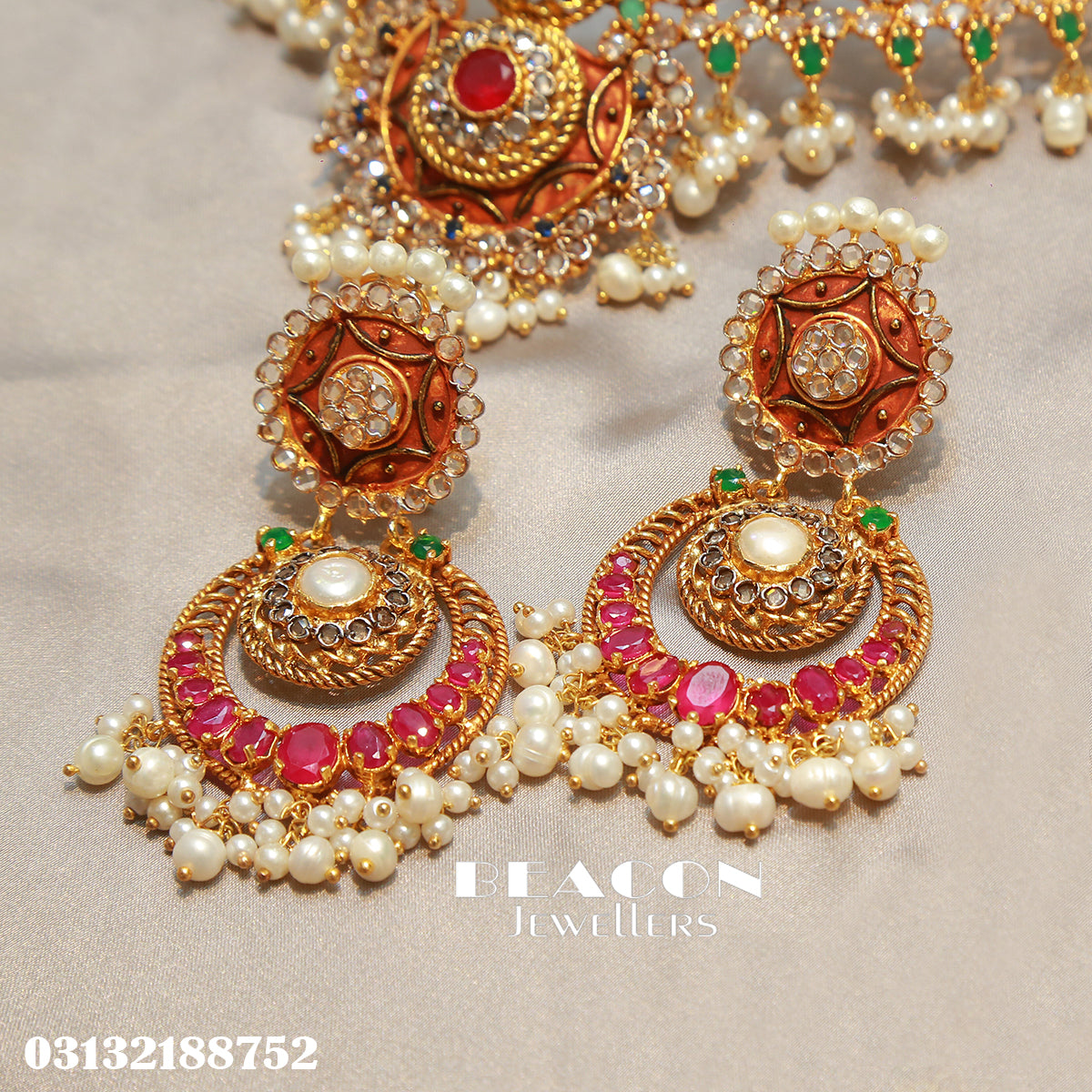 Choker Set With Mala Earrings Tika Jhomar