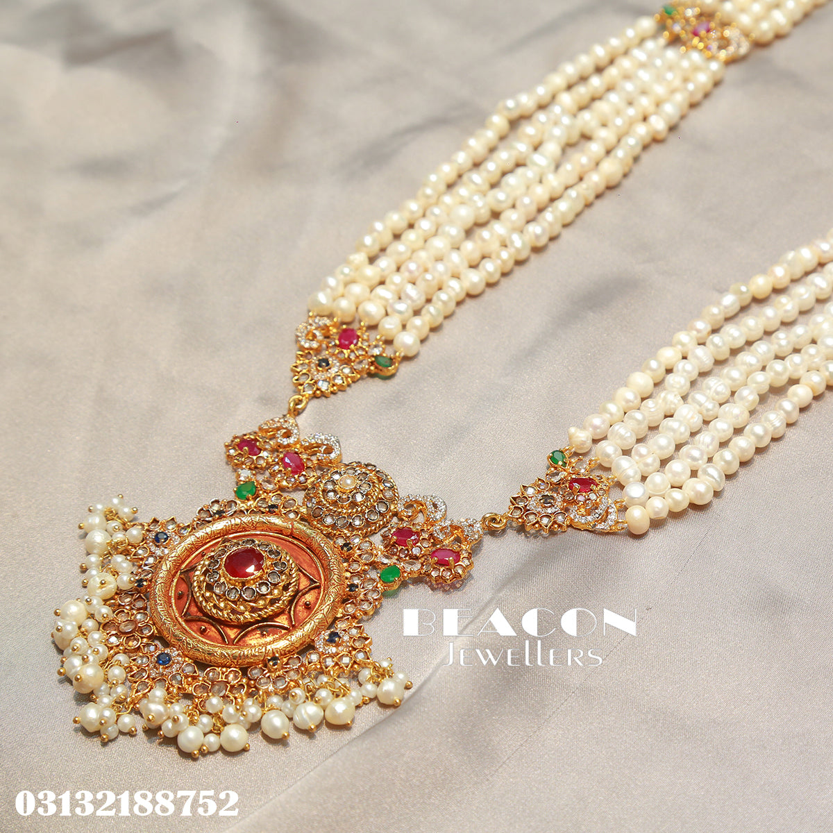 Choker Set With Mala Earrings Tika Jhomar