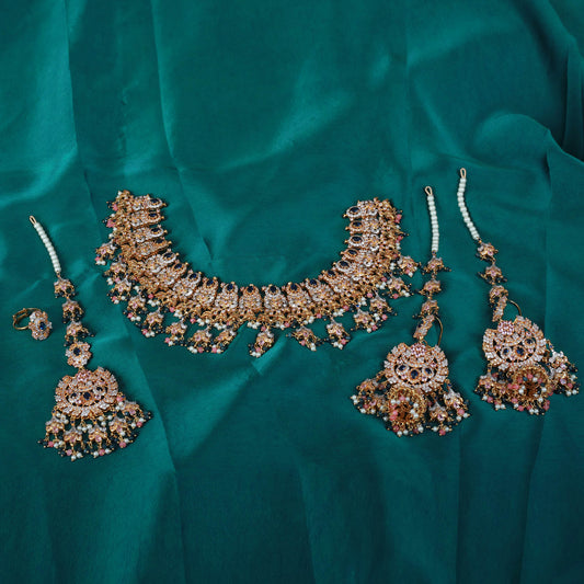 Necklace Set With Ring Earrings Tika