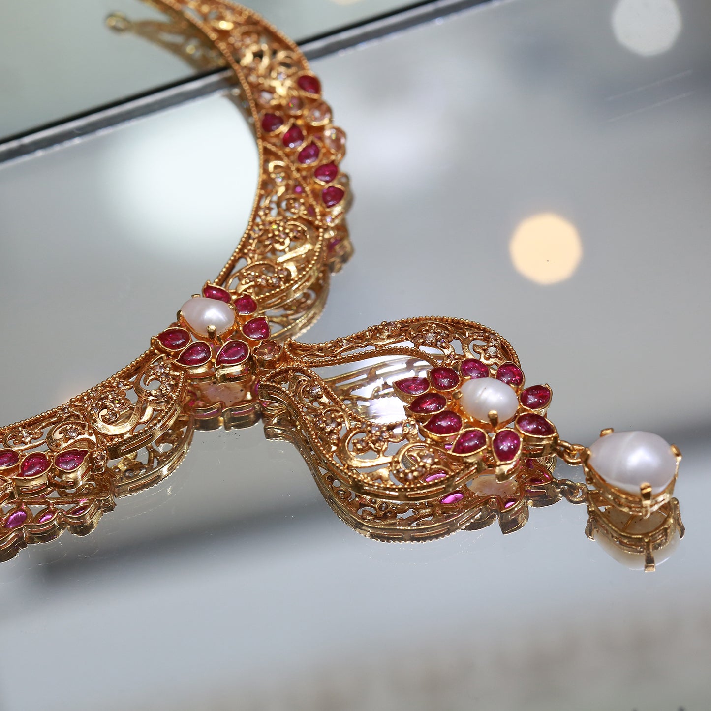 Necklace Set with Tika Earrings