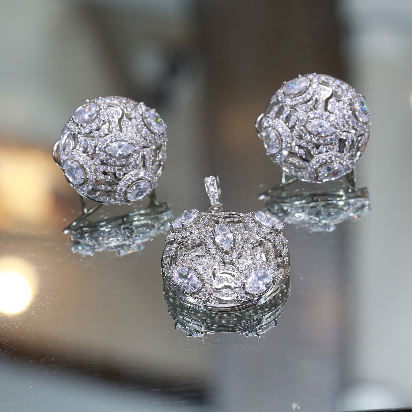 Locket and Earrings 63