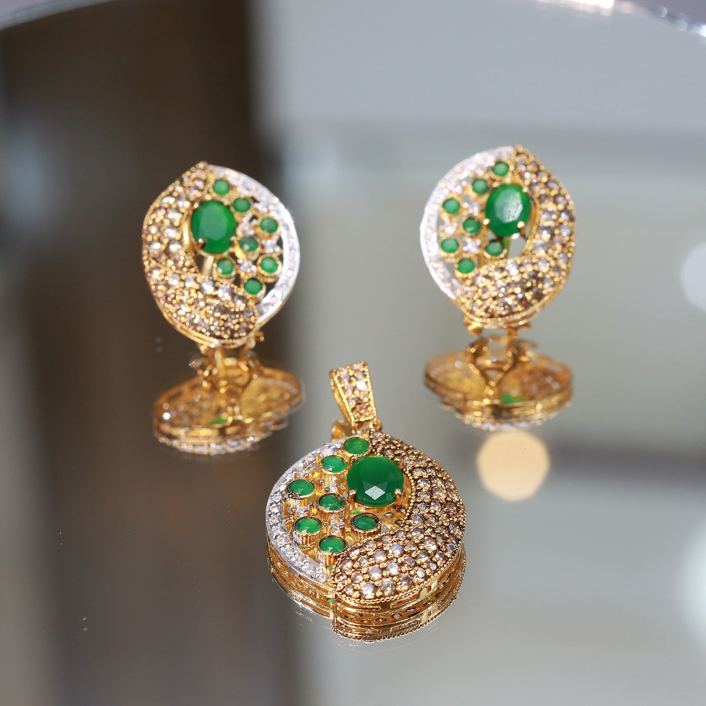 Locket and Earrings 87