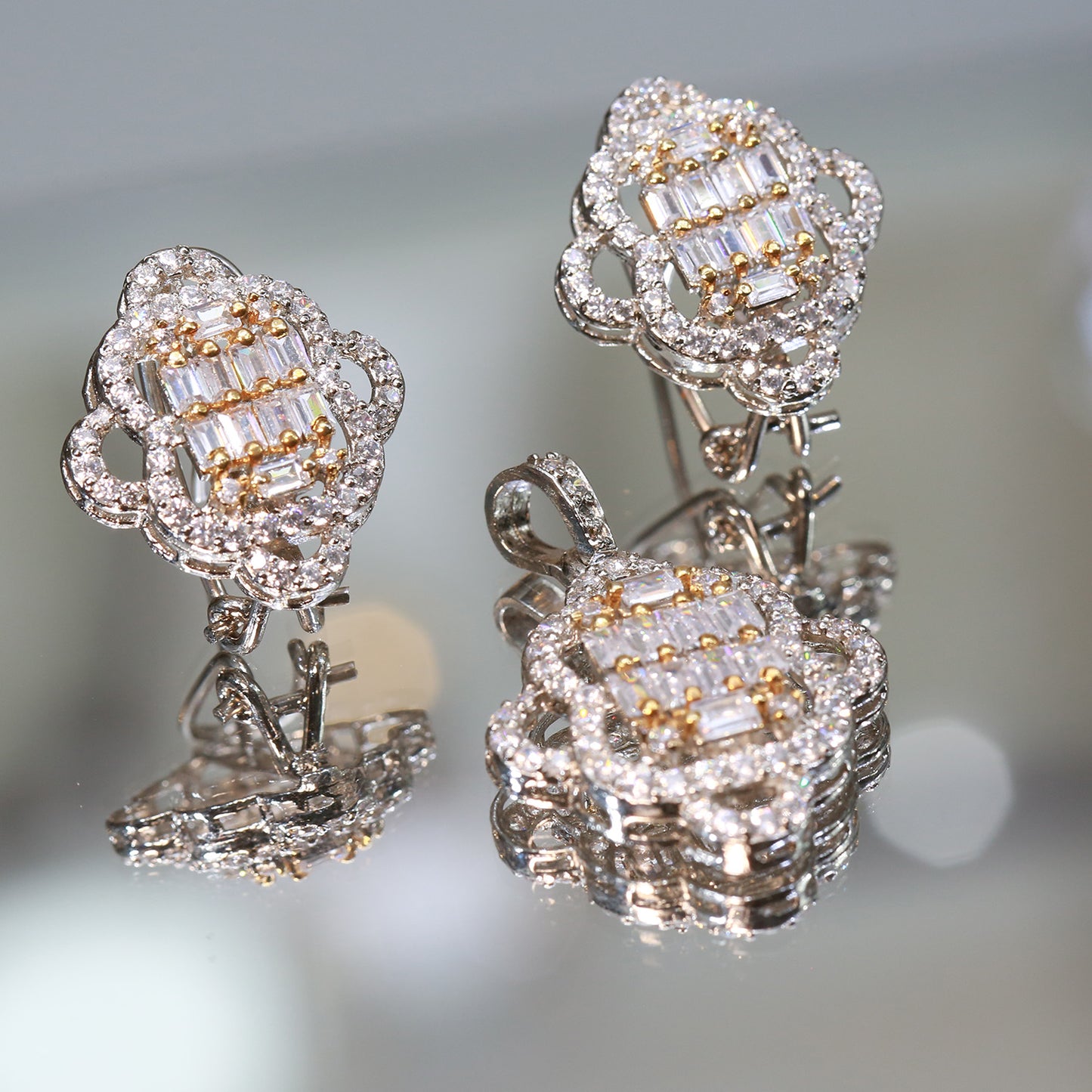Locket and Earrings 86