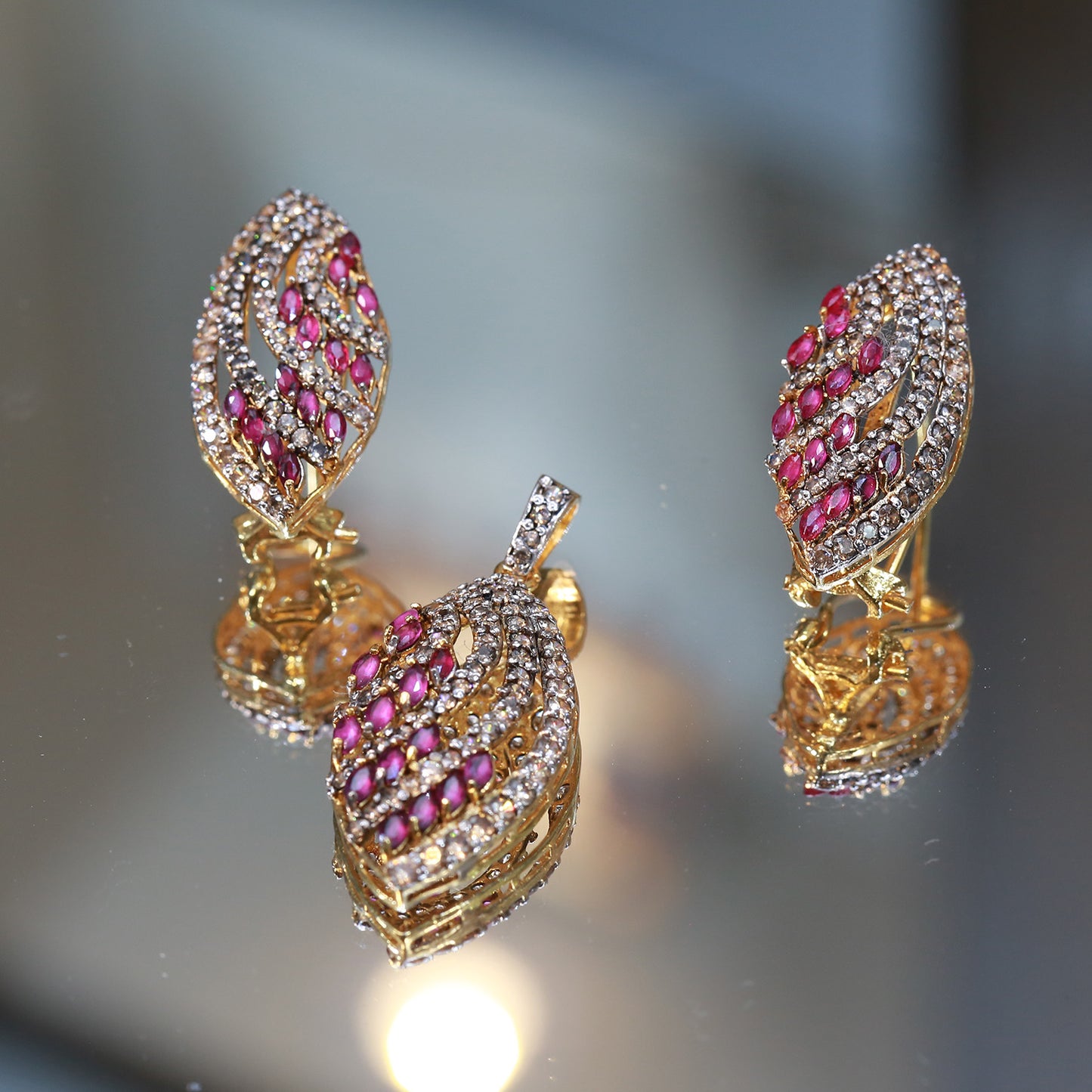 Locket and Earrings 66