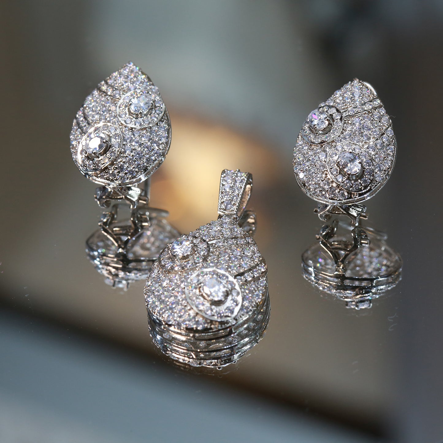 Locket and Earrings 64