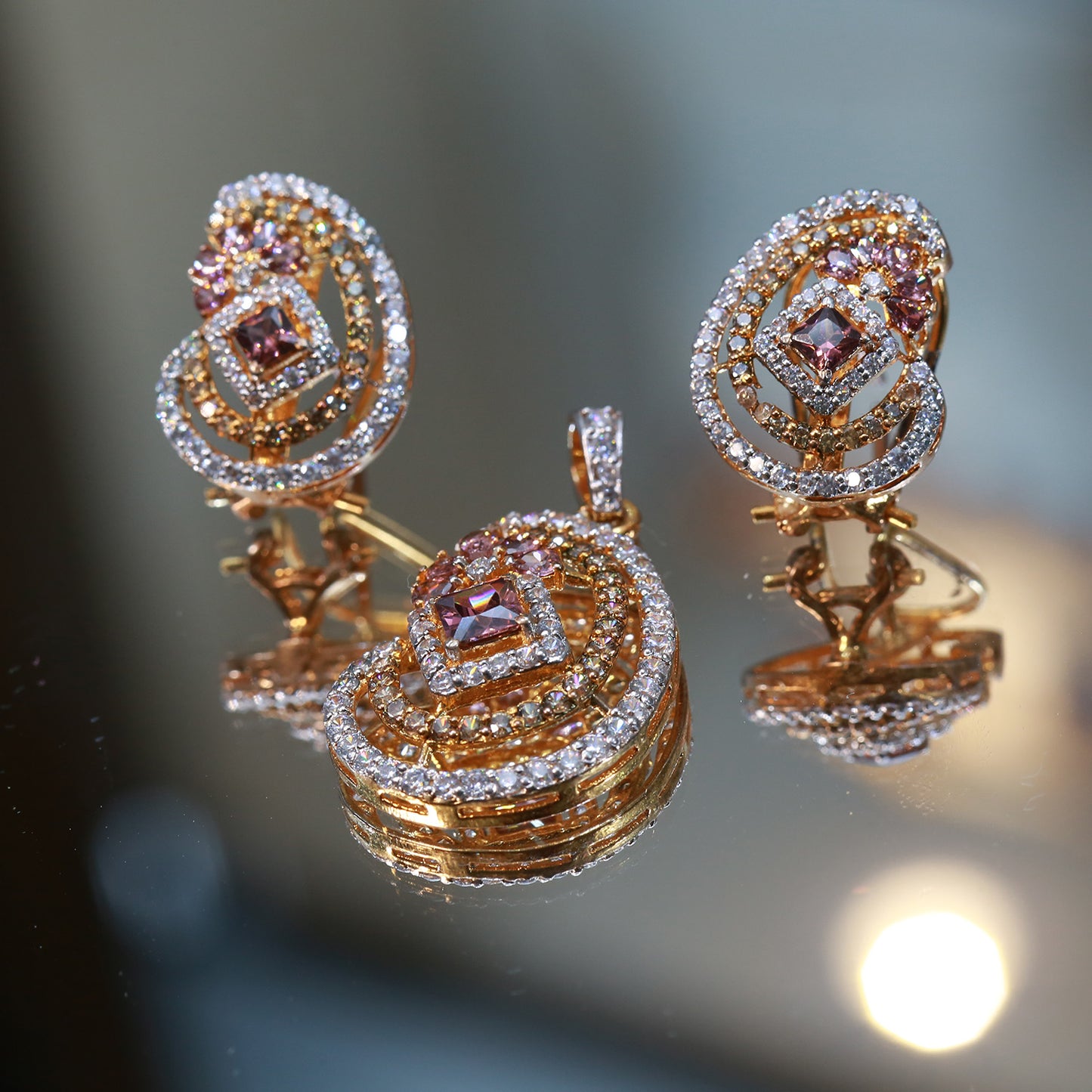 Locket and Earrings 89