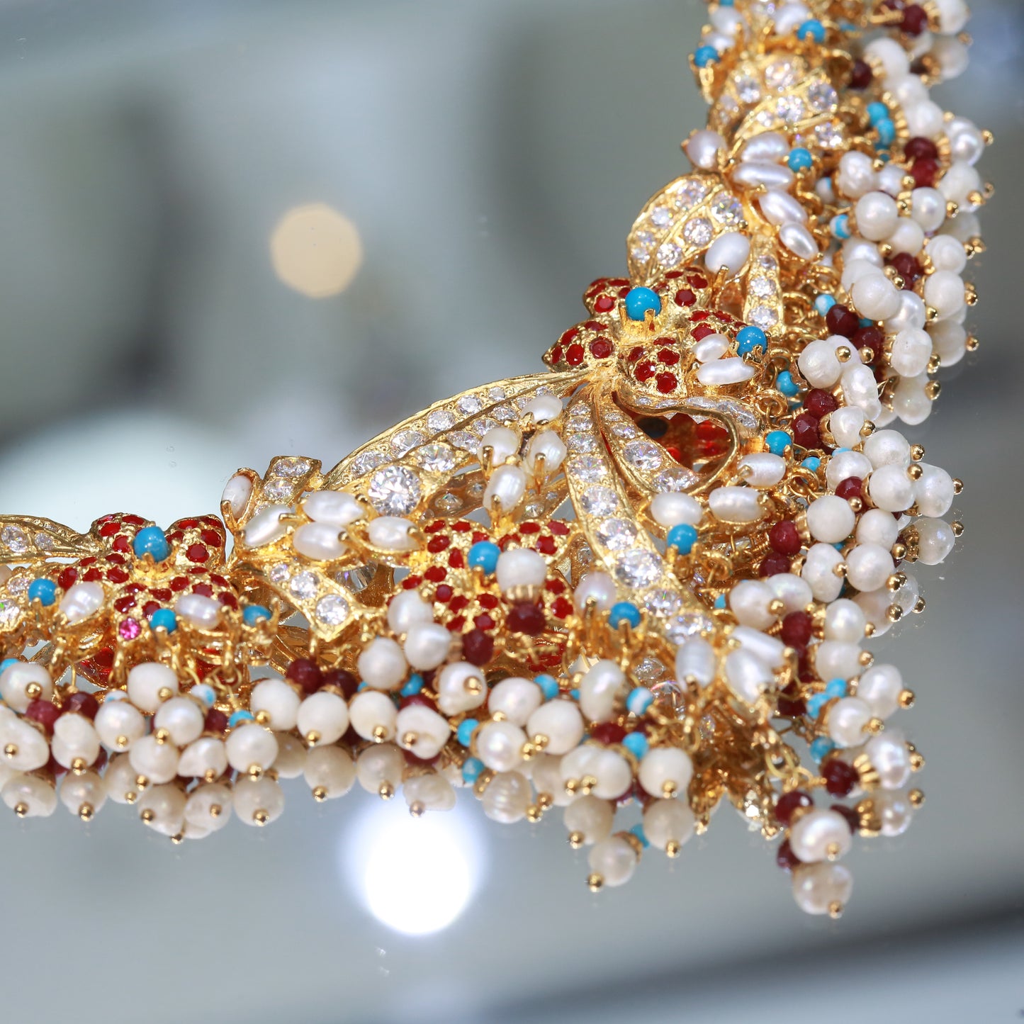 Necklace Ring Bindi and Earrings 25