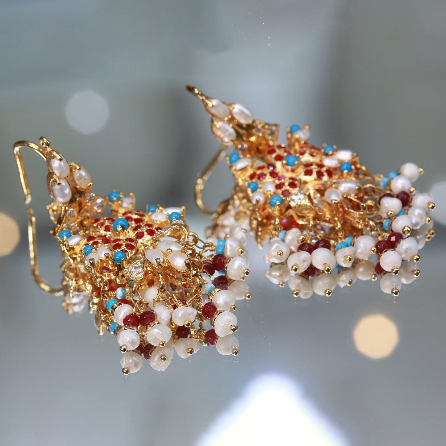 Necklace Ring Bindi and Earrings 25