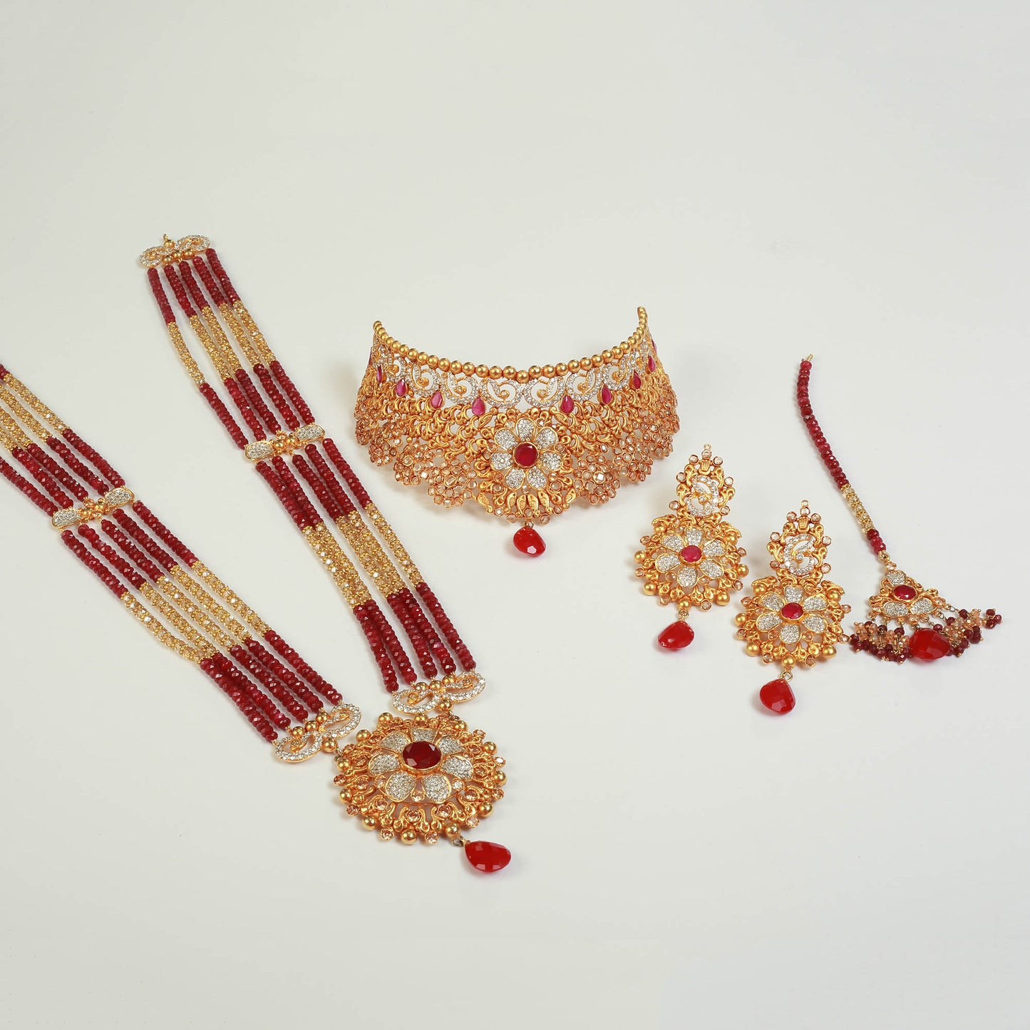 Necklace Set with Earrings, Tika and Maala