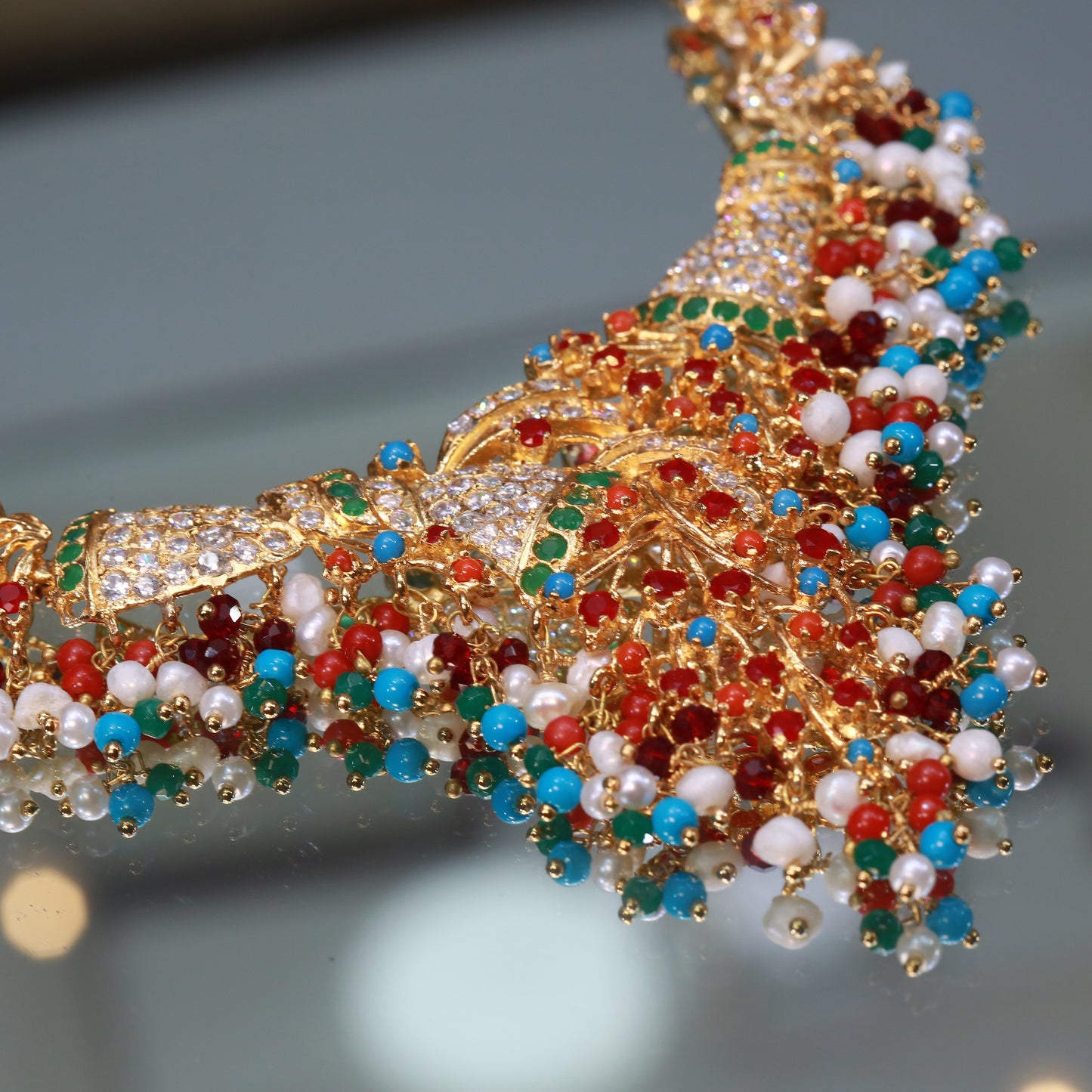 Necklace Ring Bindi and Earrings 23