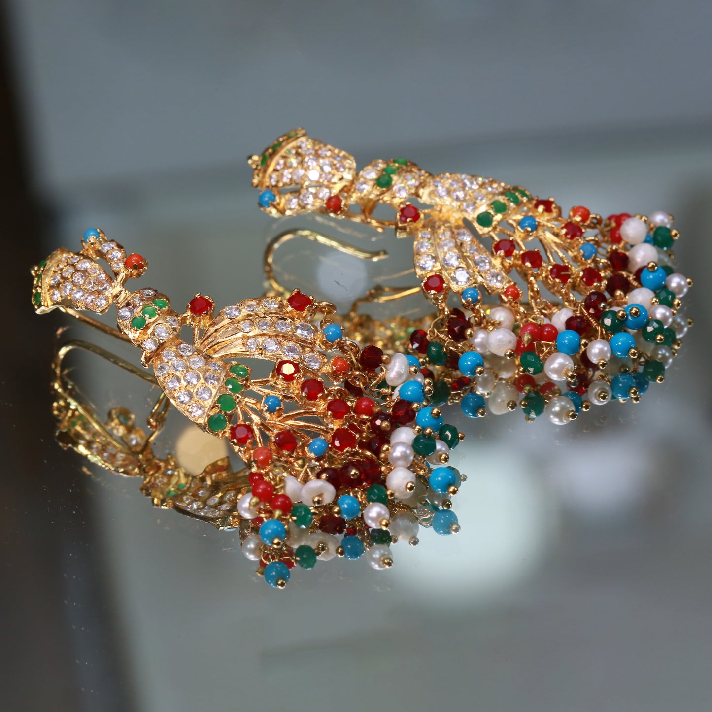 Necklace Ring Bindi and Earrings 23