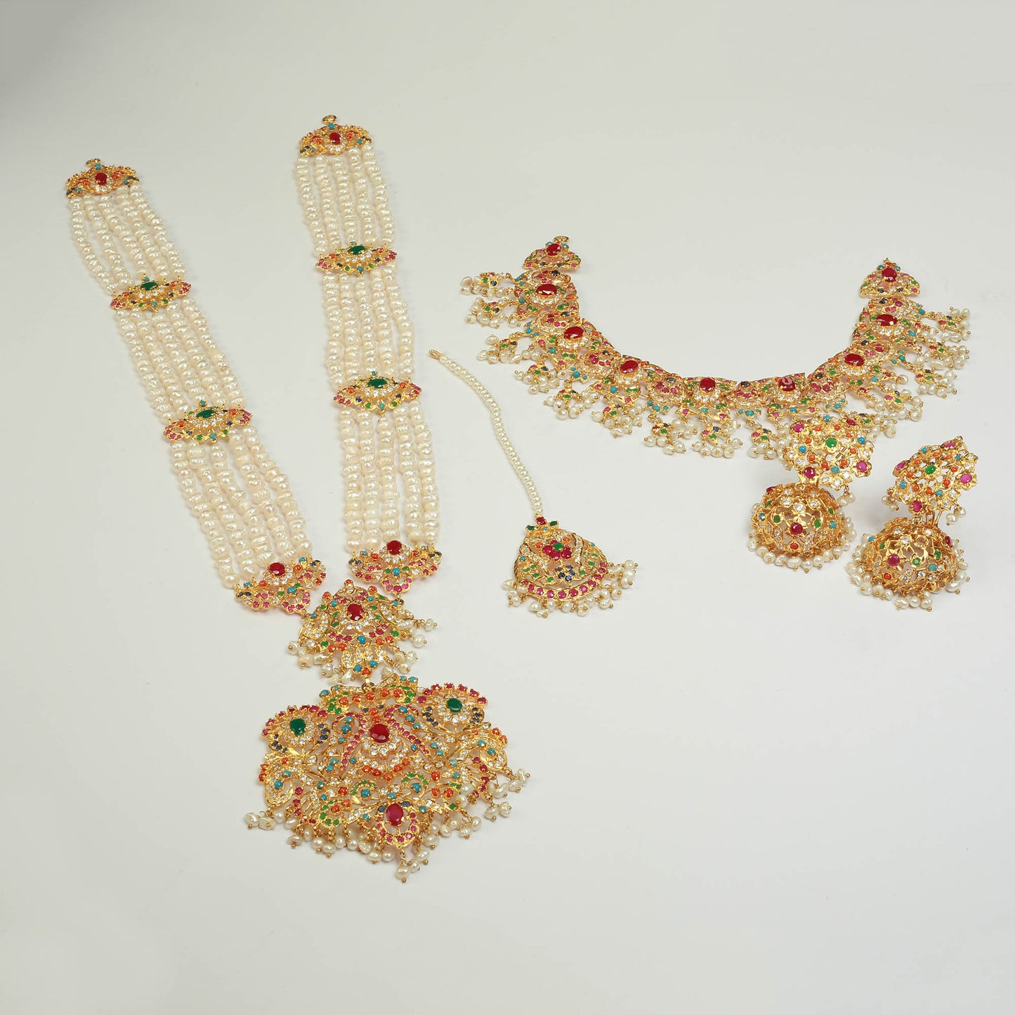 Necklace Set With Earrings ,Tika and Maala