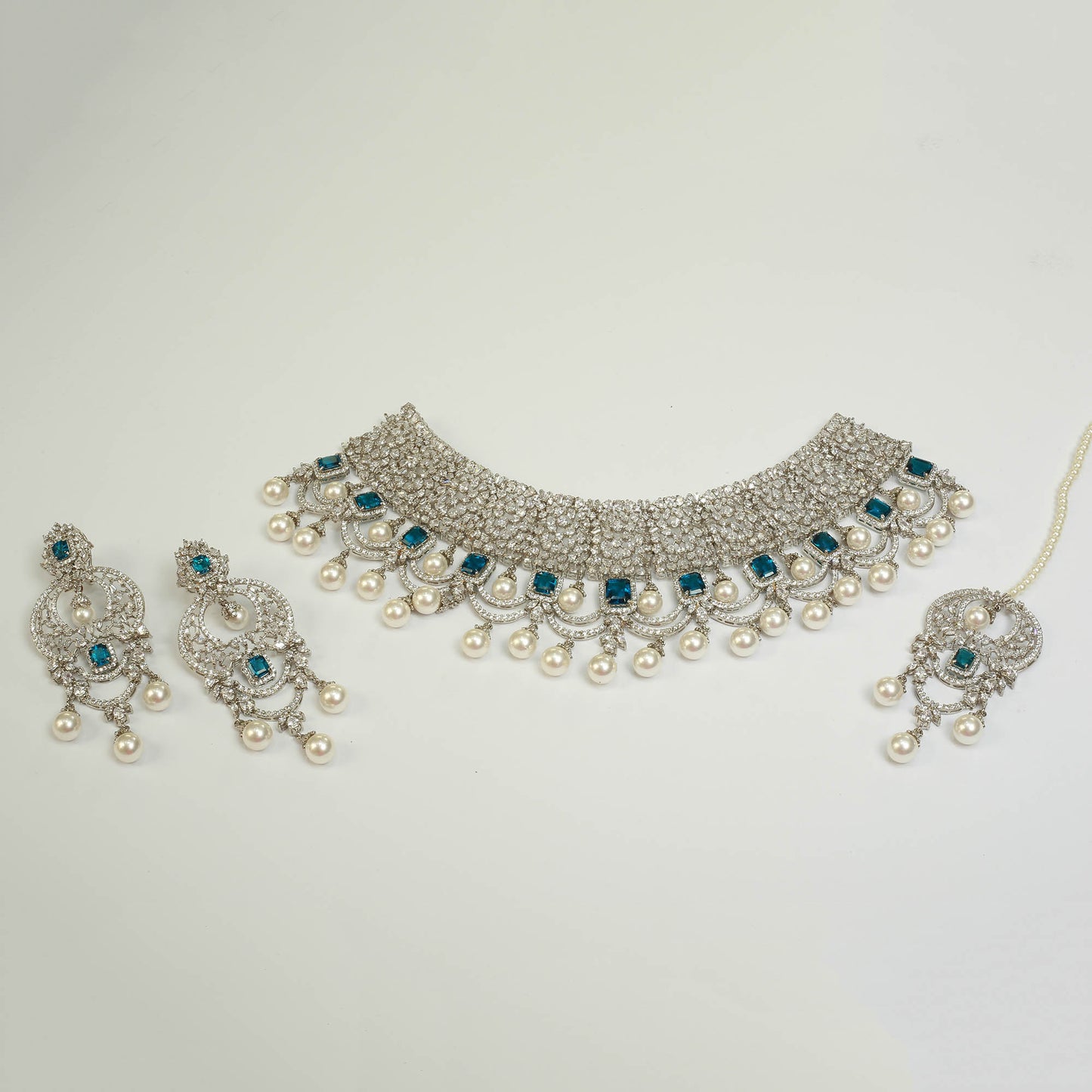 Necklace Set With Earrings ,Tika