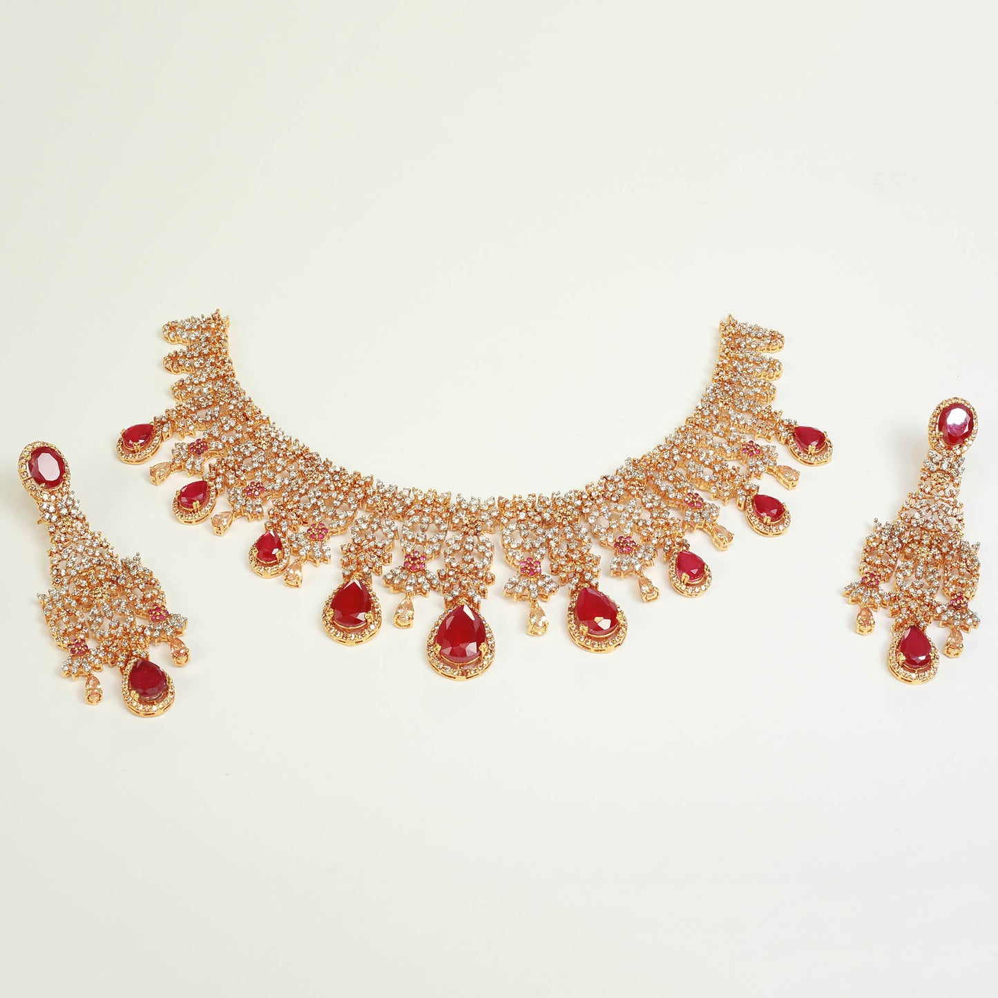 Necklace Set With Earrings and Tika