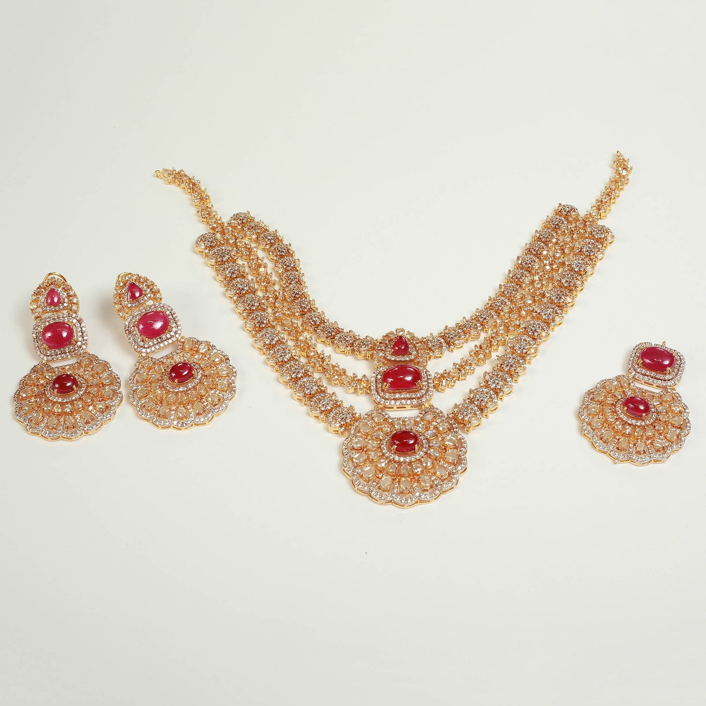 Necklace Set With Earrings and Tika