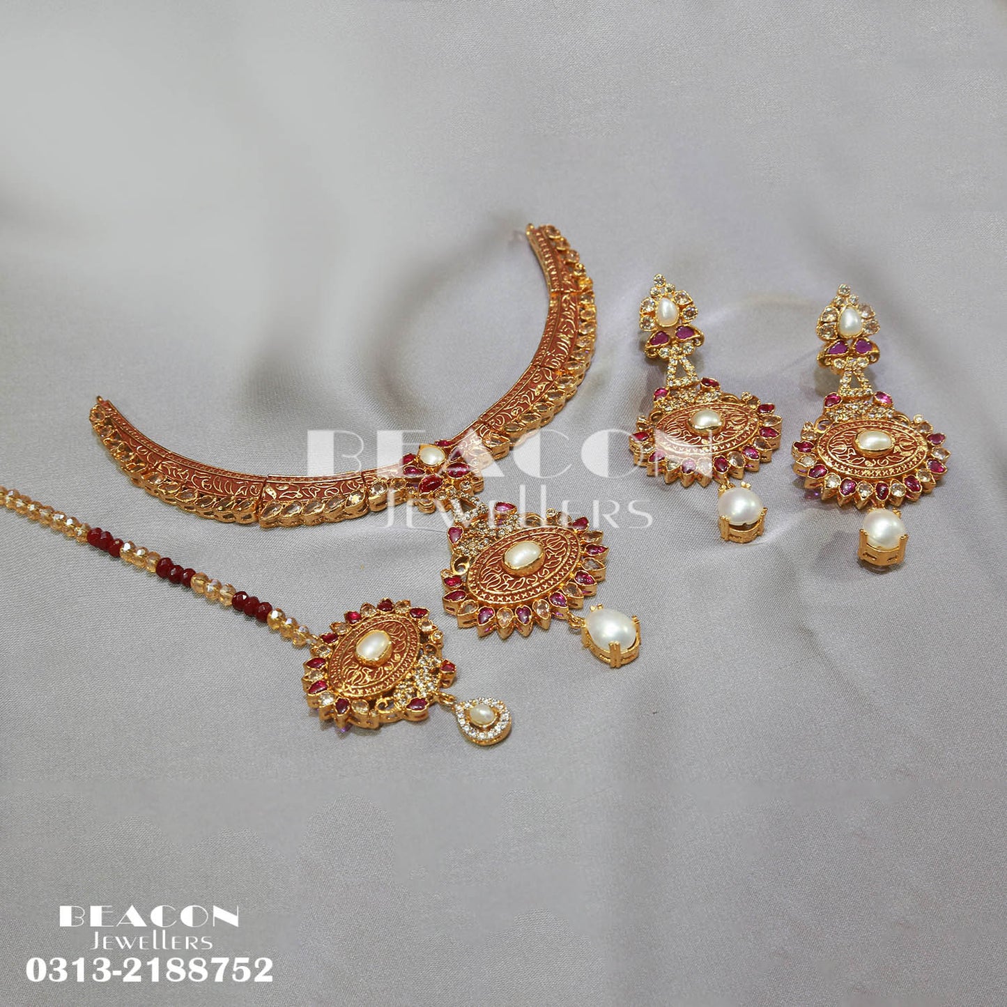 Necklace Set with Tika Earrings