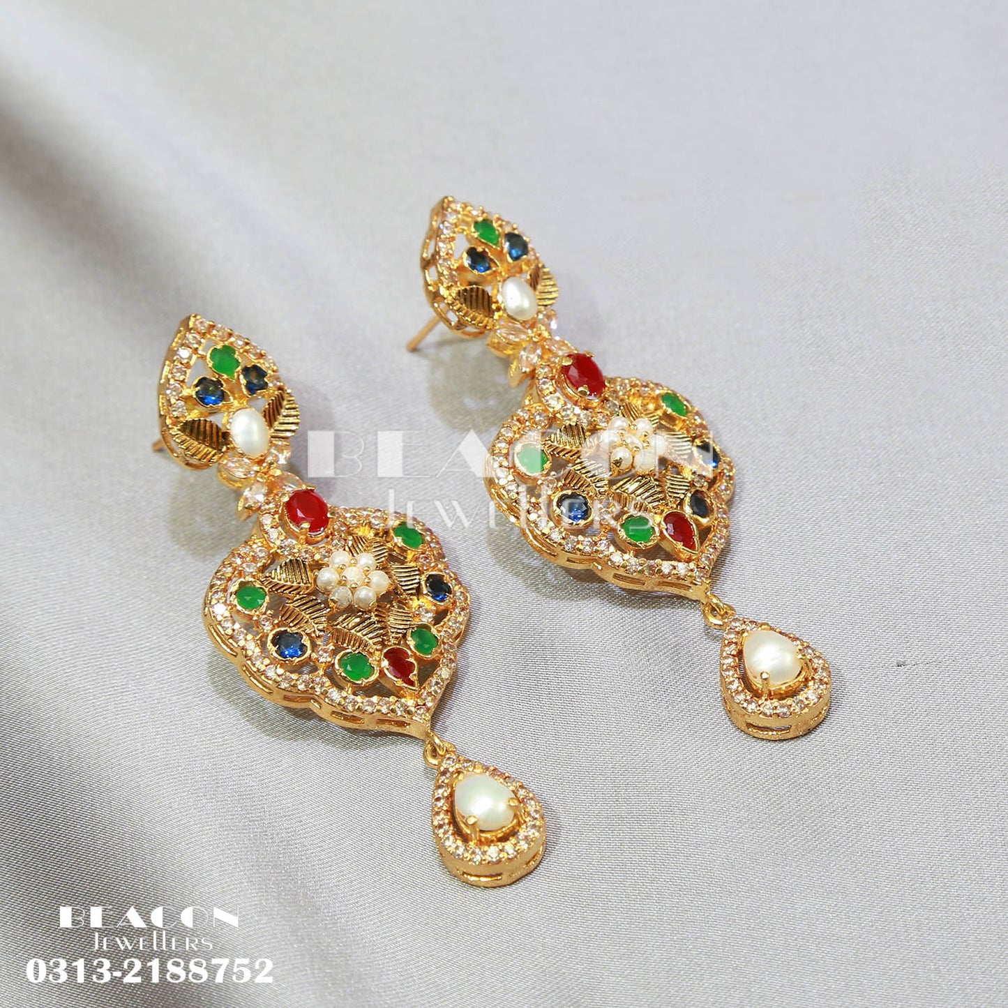 Necklace Set with Tika Earrings