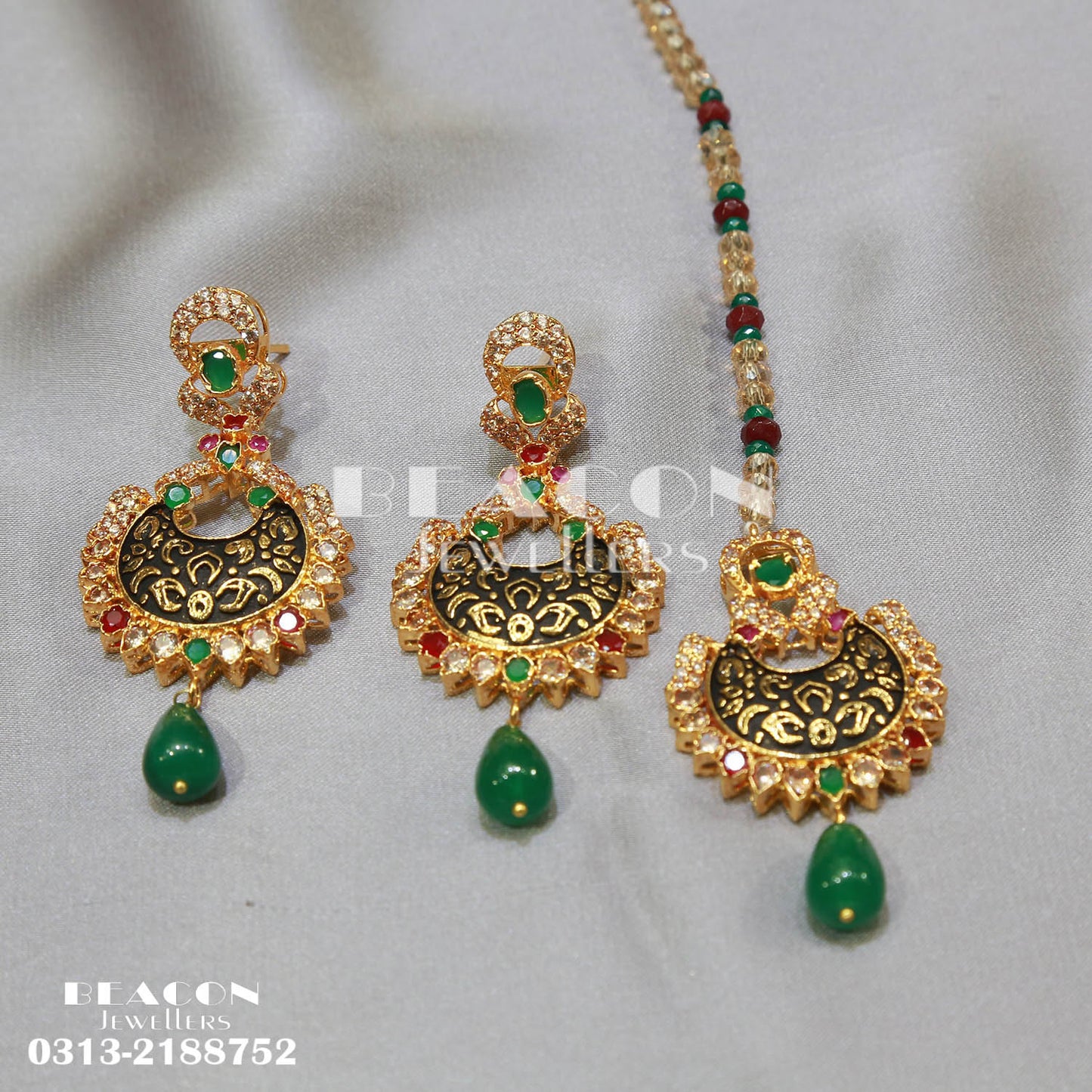 Necklace Set with Tika Earrings