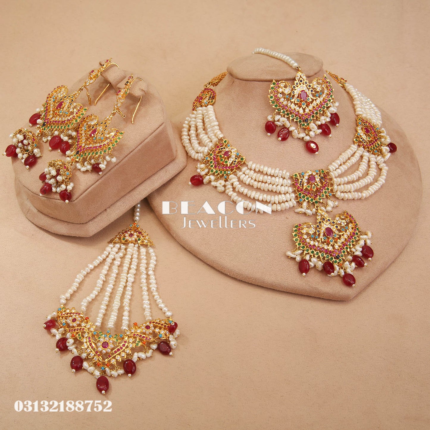 Necklace Bindi Jhoomer and Earrings 03