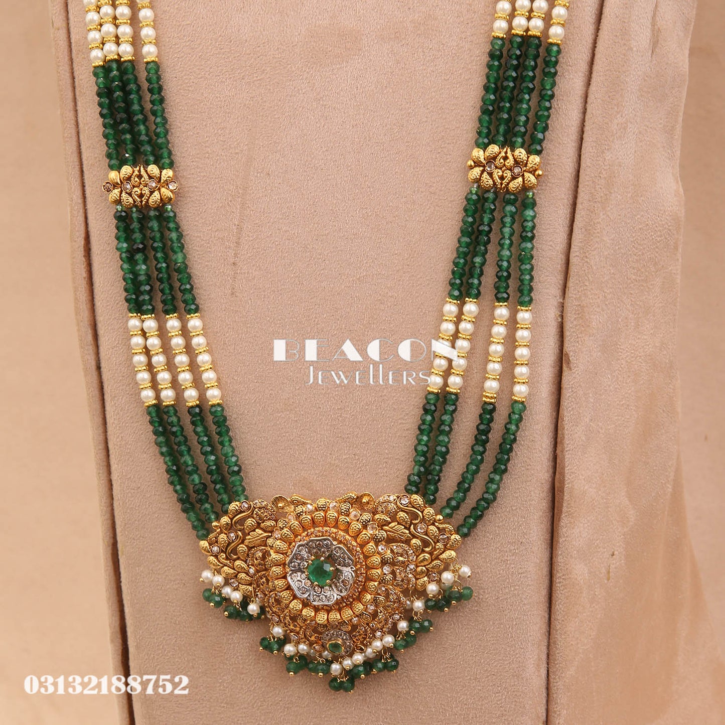 Necklace Set Mala Tika and Earrings
