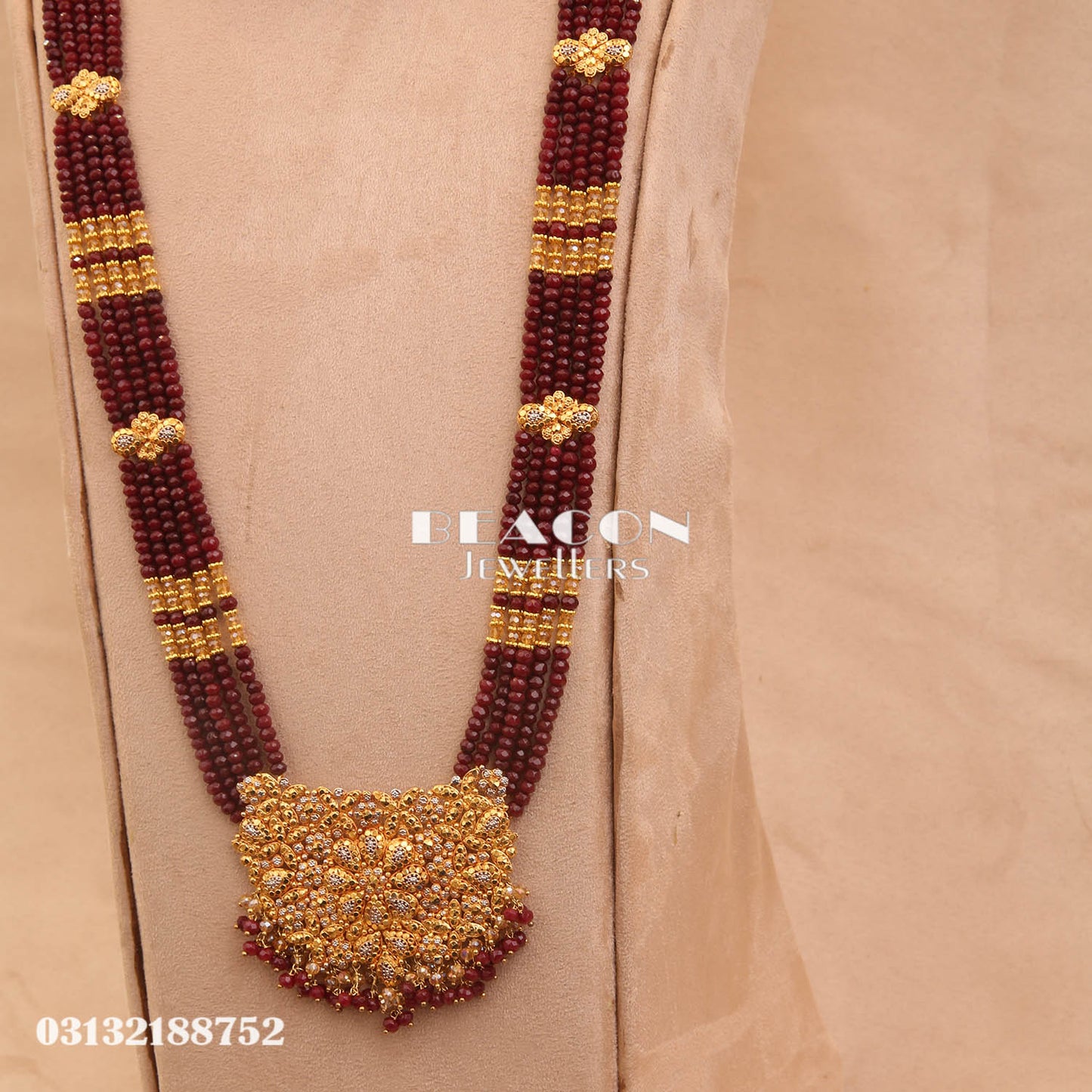Necklace Set Mala Tika and Earrings